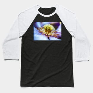 Water Drops On Clematis Flower Baseball T-Shirt